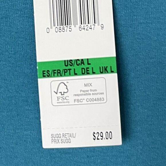 Jones New York Women's Green Pullover Scoop Neck 3/4 Sleeve Sweater shirt SZ/L - Picture 14 of 16